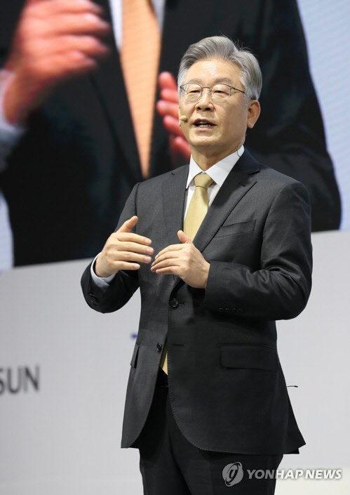 이재명 더불어민주당 대선 후보. 연합뉴스